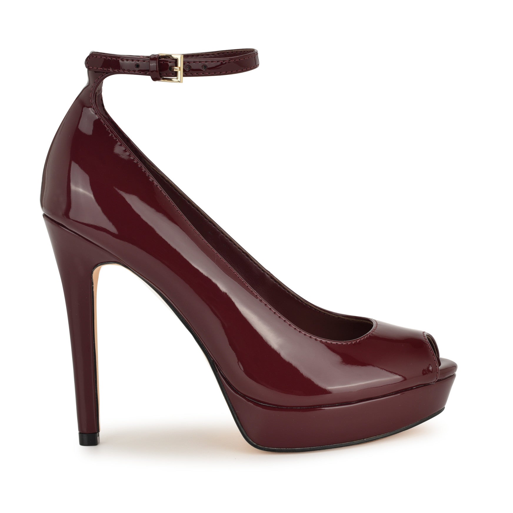 Hinko Peep Toe Platform Pumps