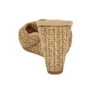 Nikhil Twist Wedge Sandals