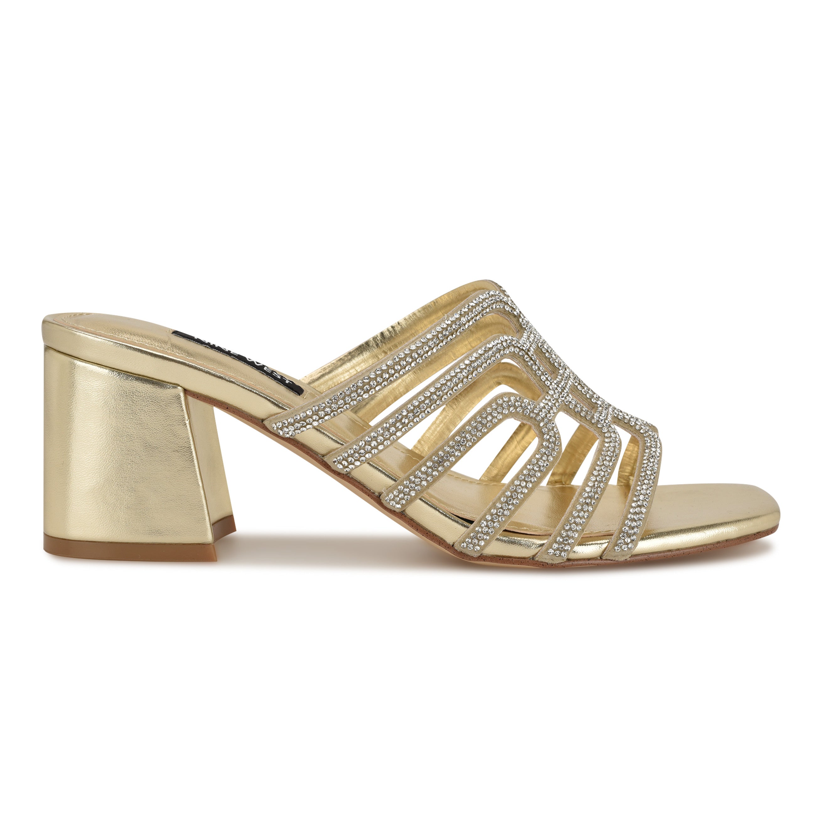 Grassa Block Heel Embellished Sandals