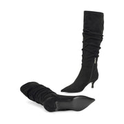 Sawyor Kitten Heel Slouch Boots