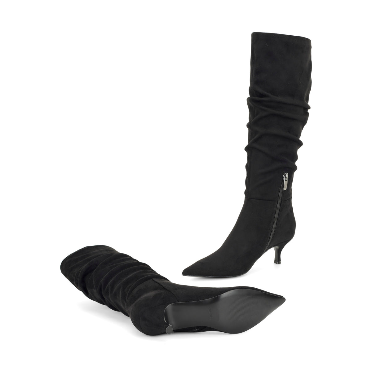 Sawyor Kitten Heel Slouch Boots