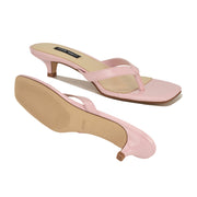 Cassa Thong Kitten Heel Sandals