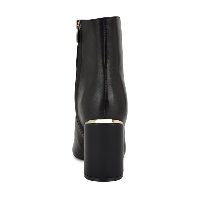 Ailet 9x9 Leather Square Toe Booties