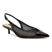 Eraya Mesh Kitten Heel Slingback Pumps