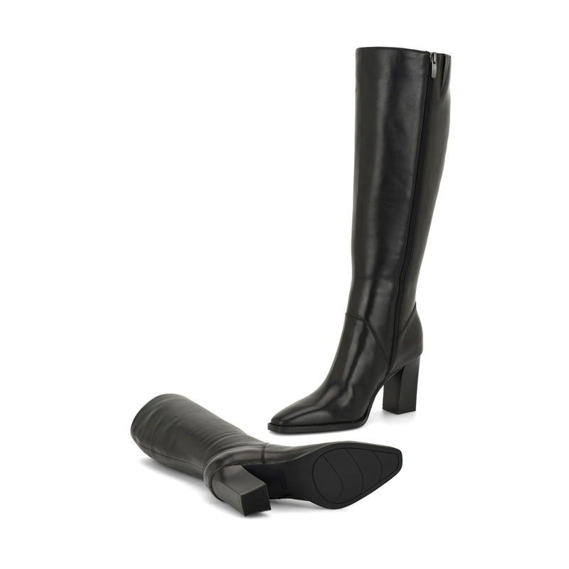 Zetta Leather Knee High Boots