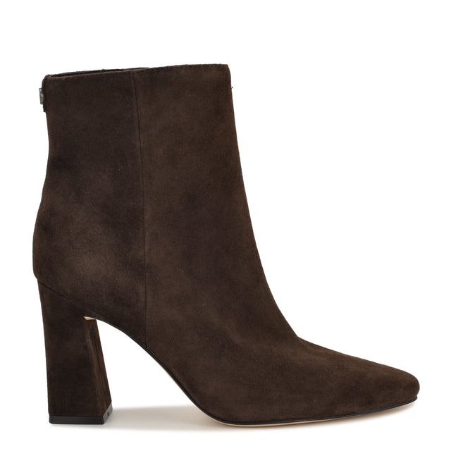 nine west Tessay 9x9 Block Heel Leather Booties Discount | Shoes