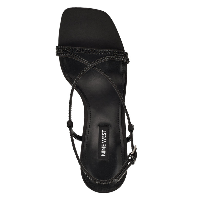 Vallan Strappy Rhinestone Sandals