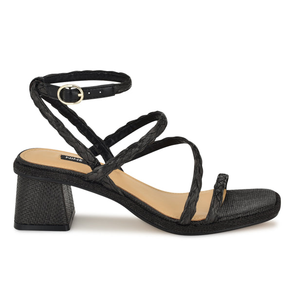 Nine West Women's Gagen Slip-On Block Heel Dress Sandals | MainPlace Mall