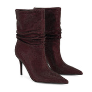 Glamsta Rhinestone Slouch Booties