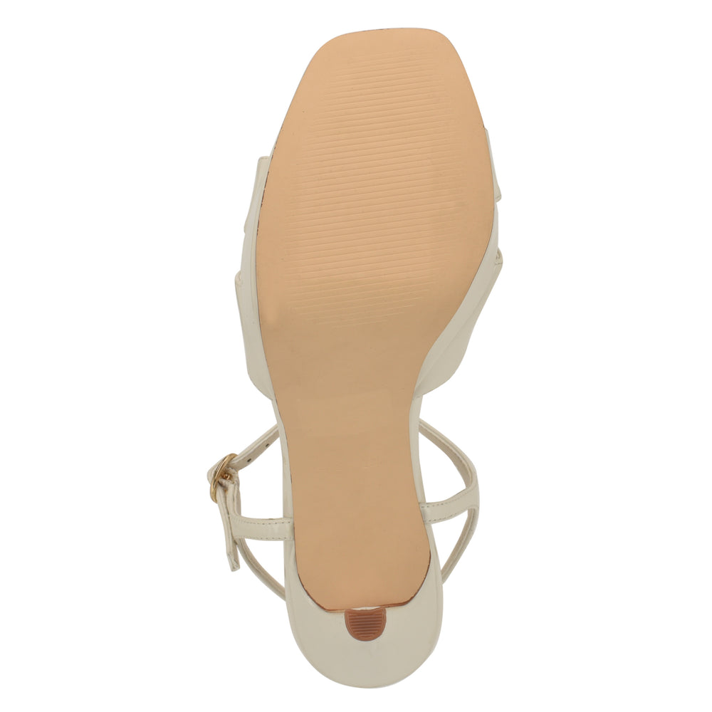 Women's Tates Platform Sandals - Ivory Patent | Nine West
