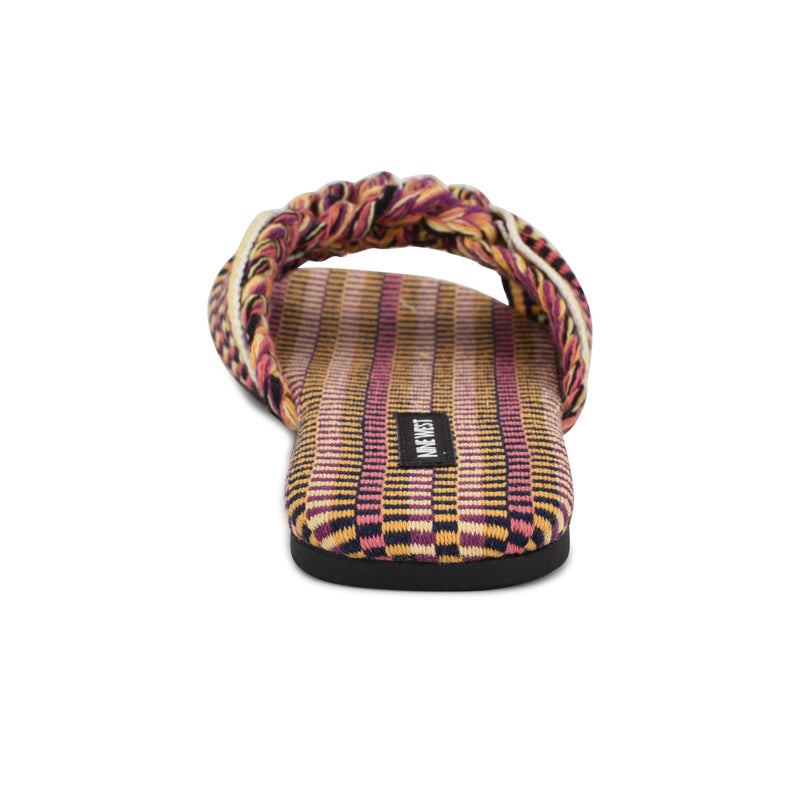 Lalta Knotted Flat Slide Sandals