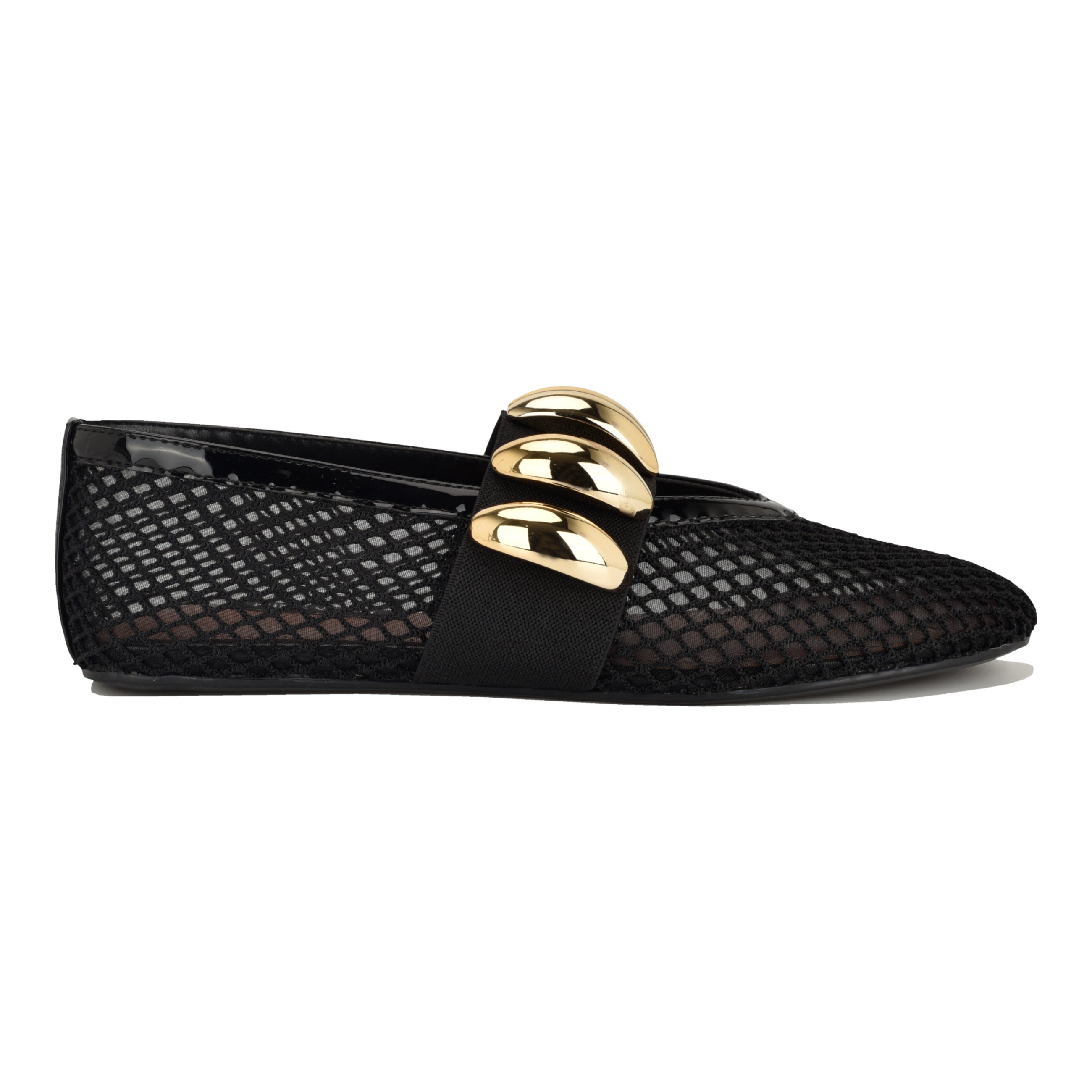 Dorra Mesh Mary Jane Ballet Flats