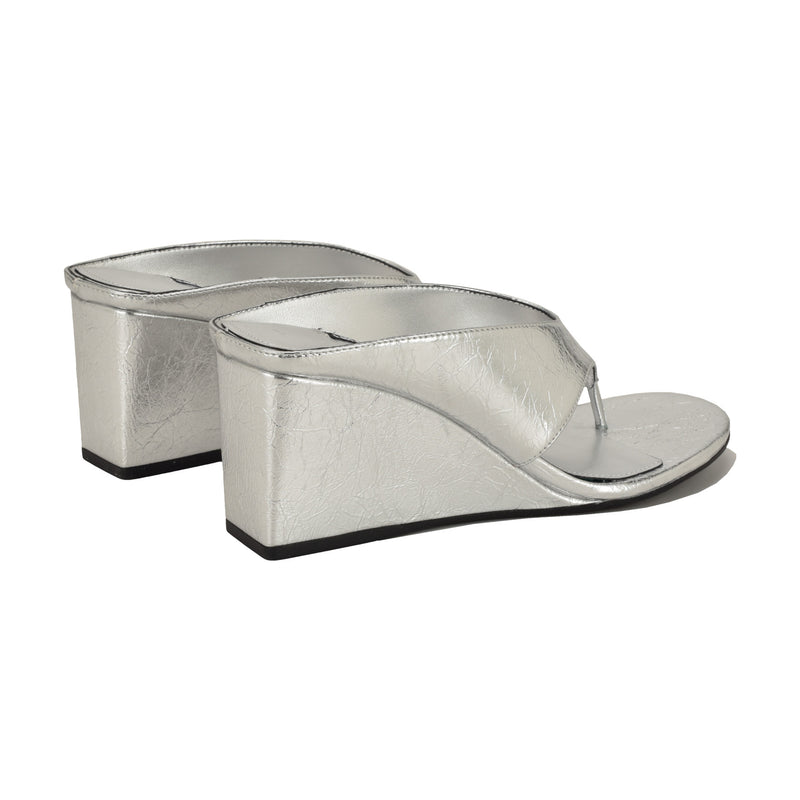 Jadde Thong Wedge Sandals