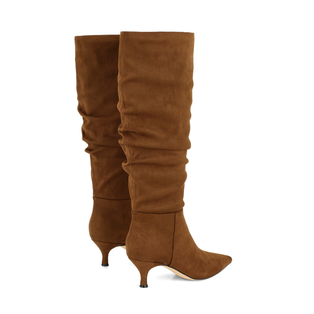Sawyor Kitten Heel Slouch Boots