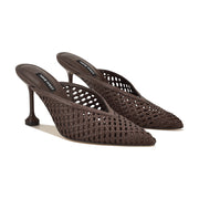 Grasso Woven Mule Pumps