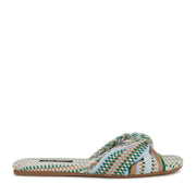 Lalta Knotted Flat Slide Sandals