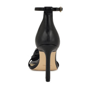 Kharm Rosette Ankle Strap Sandals