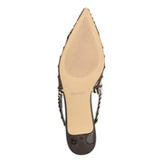 Edela Woven Kitten Heel Slingback Pumps