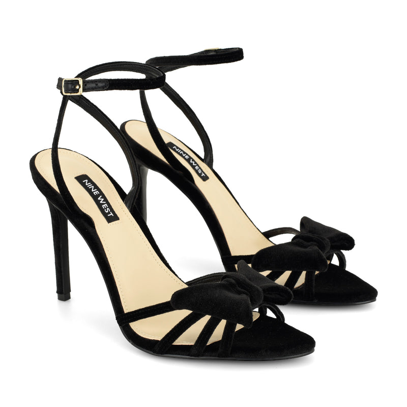 Queana Velvet Bow Sandals