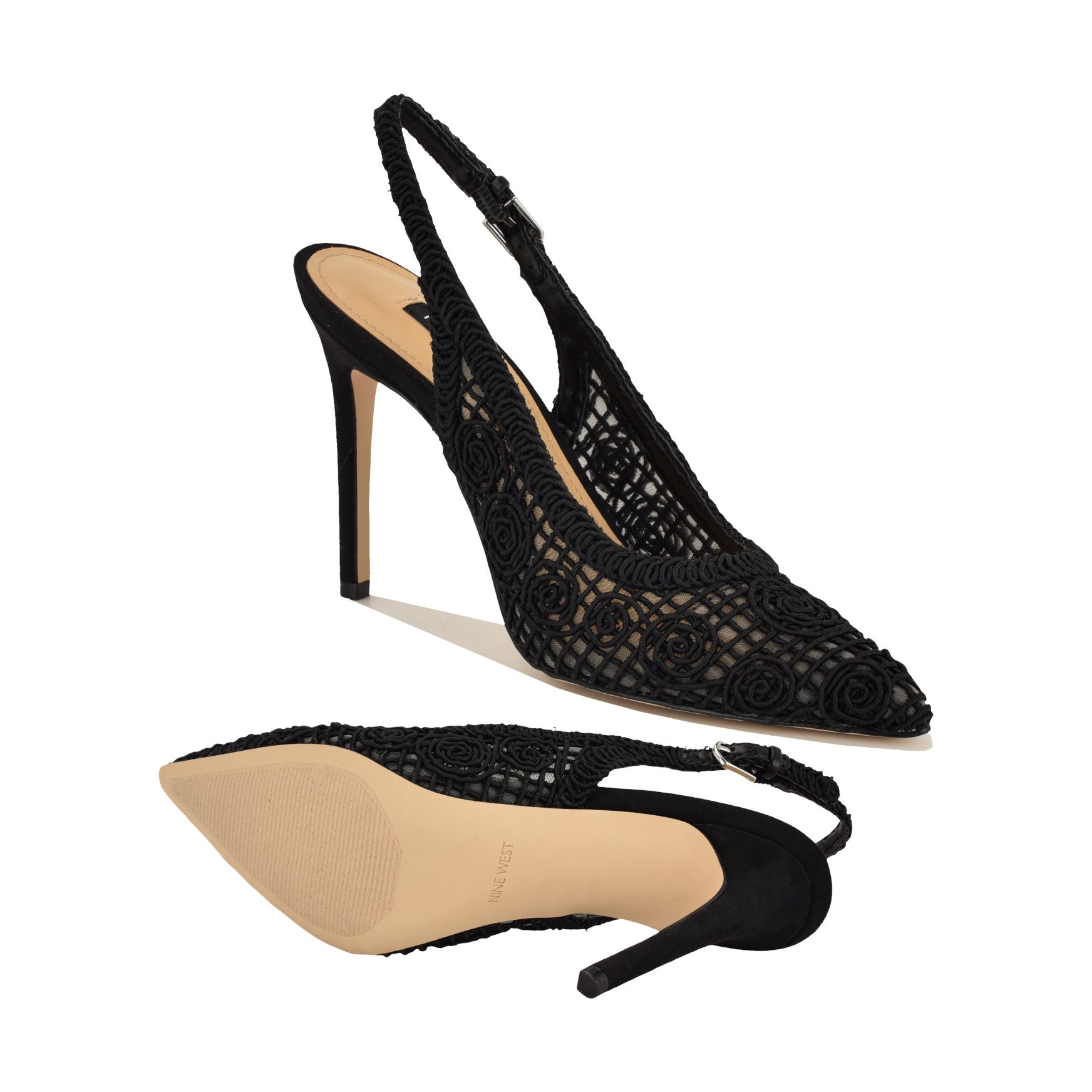 Fantels Woven Slingback Pumps
