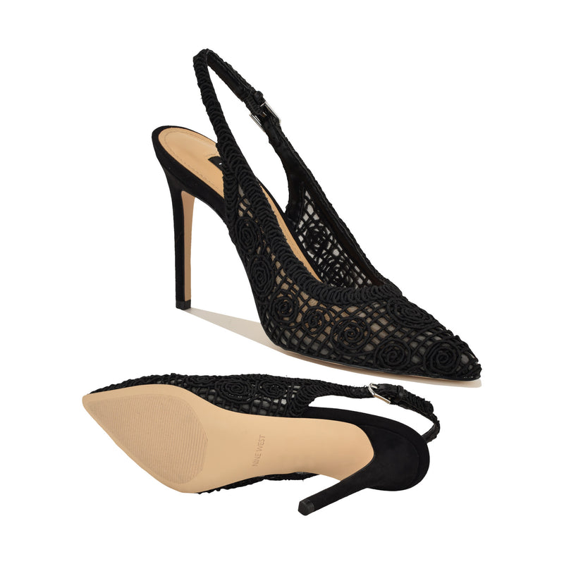 Fantels Woven Slingback Pumps