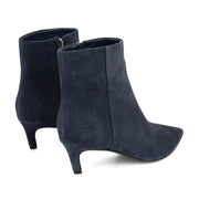 Brite Kitten Heel Ankle Leather Booties