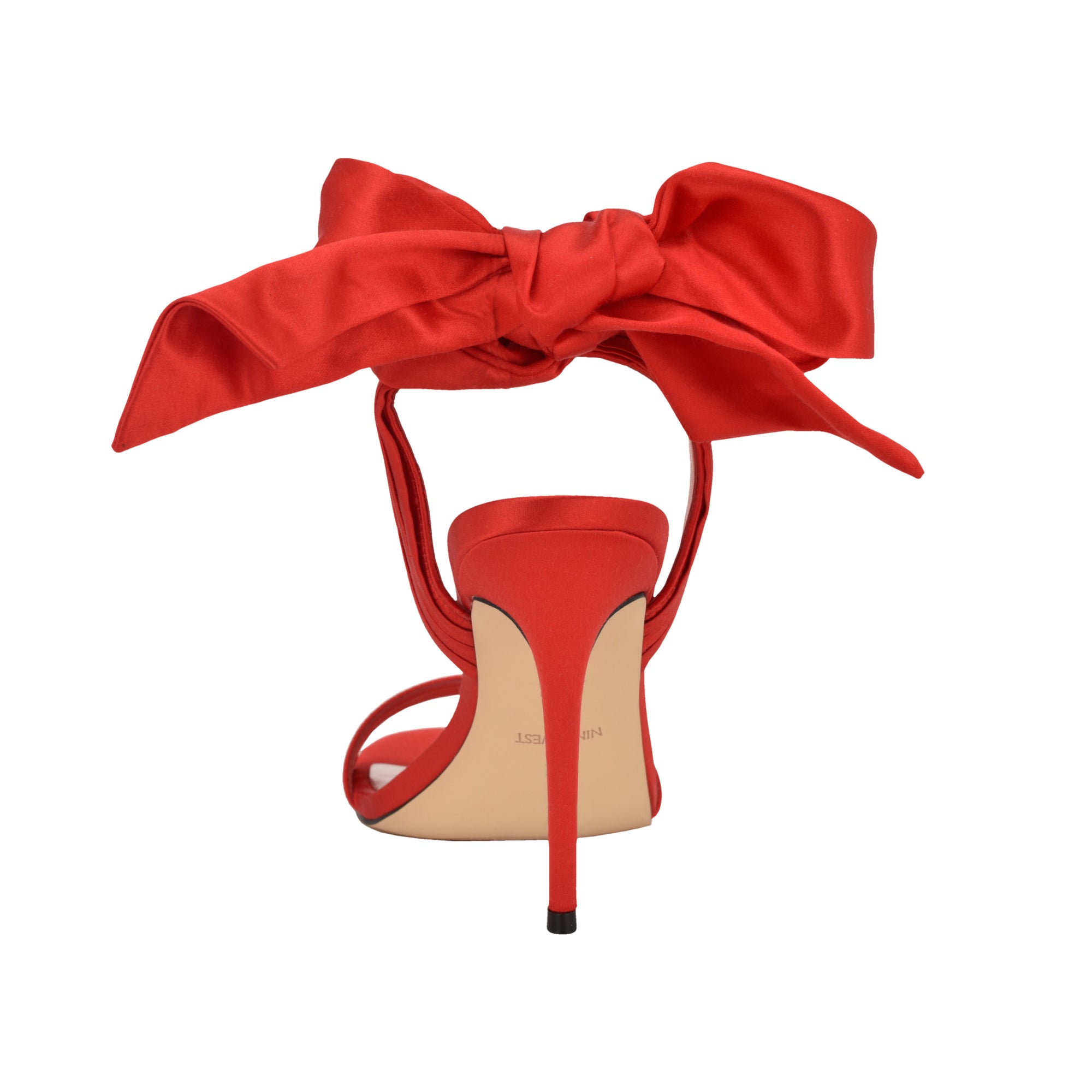 Mmonroe Ankle Wrap Satin Sandals