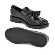 Gersen Ruched Tassle Loafers