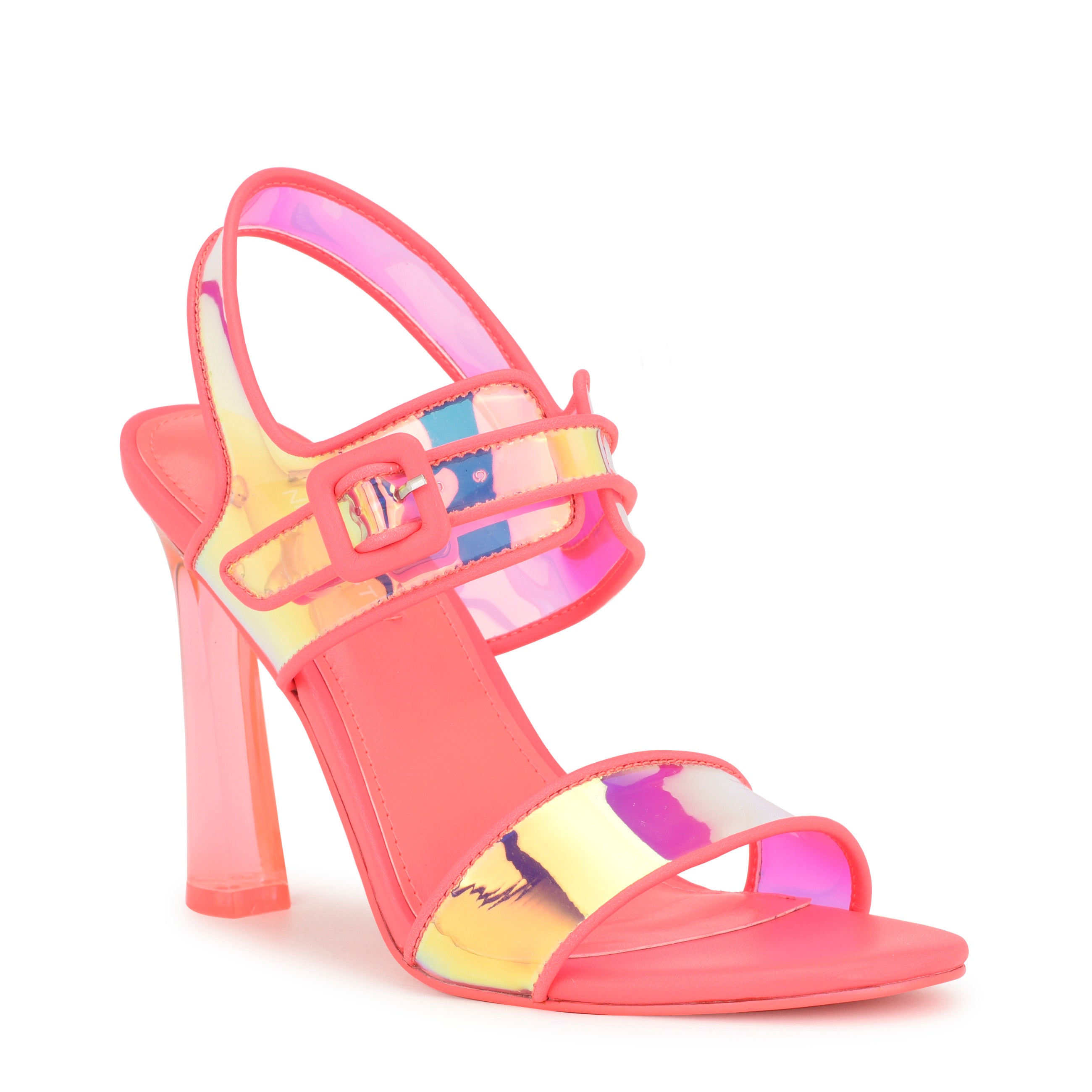 Pink discount strappy sandals