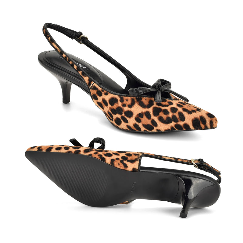 Lyrical Bow Slingback Pumps