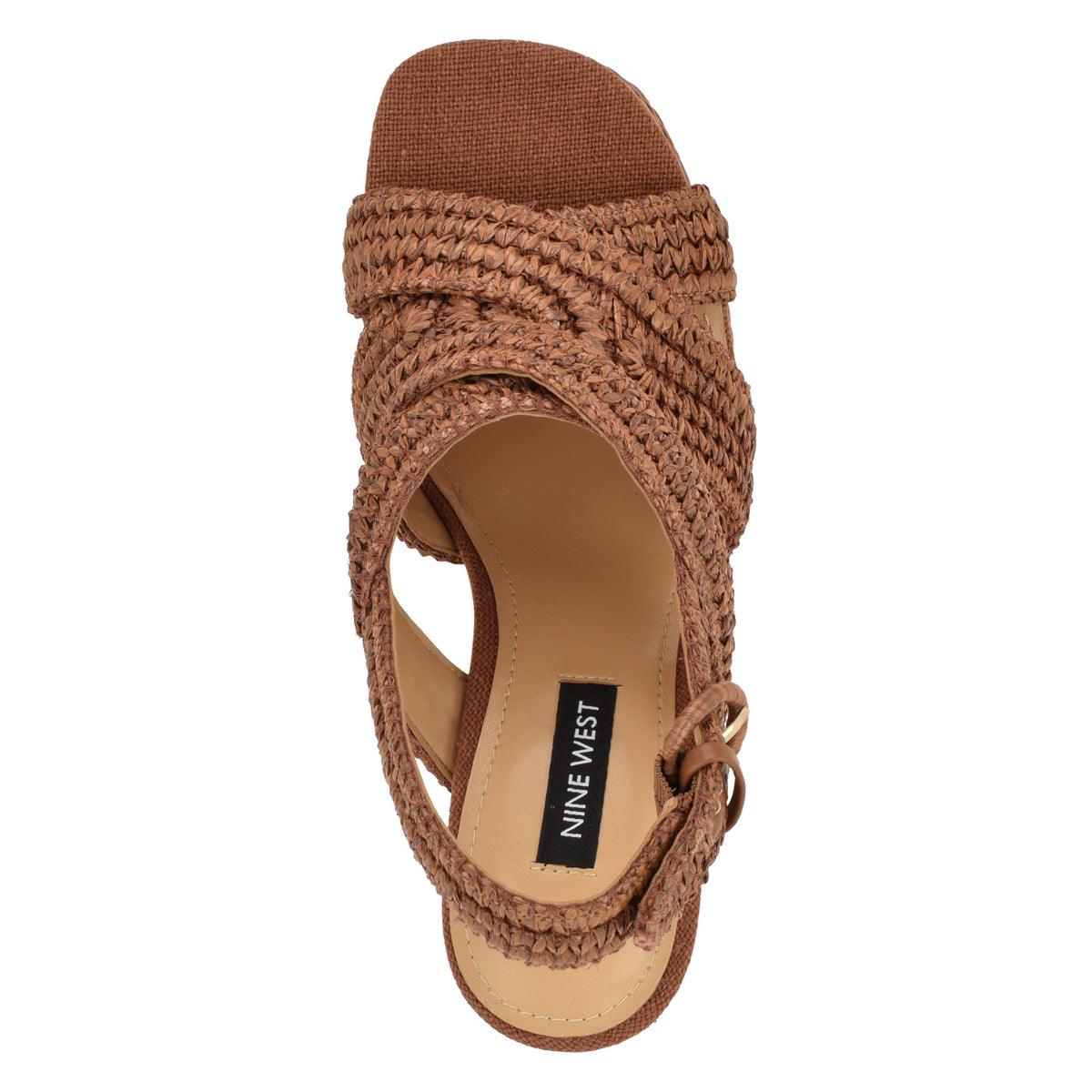 Women's Vanity Platform Sandals - Brown Raffia | Nine West