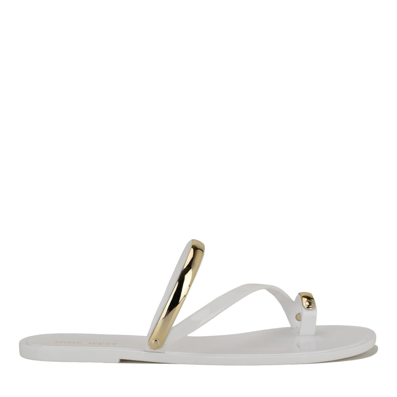 Seashell Jelly Flat Sandals