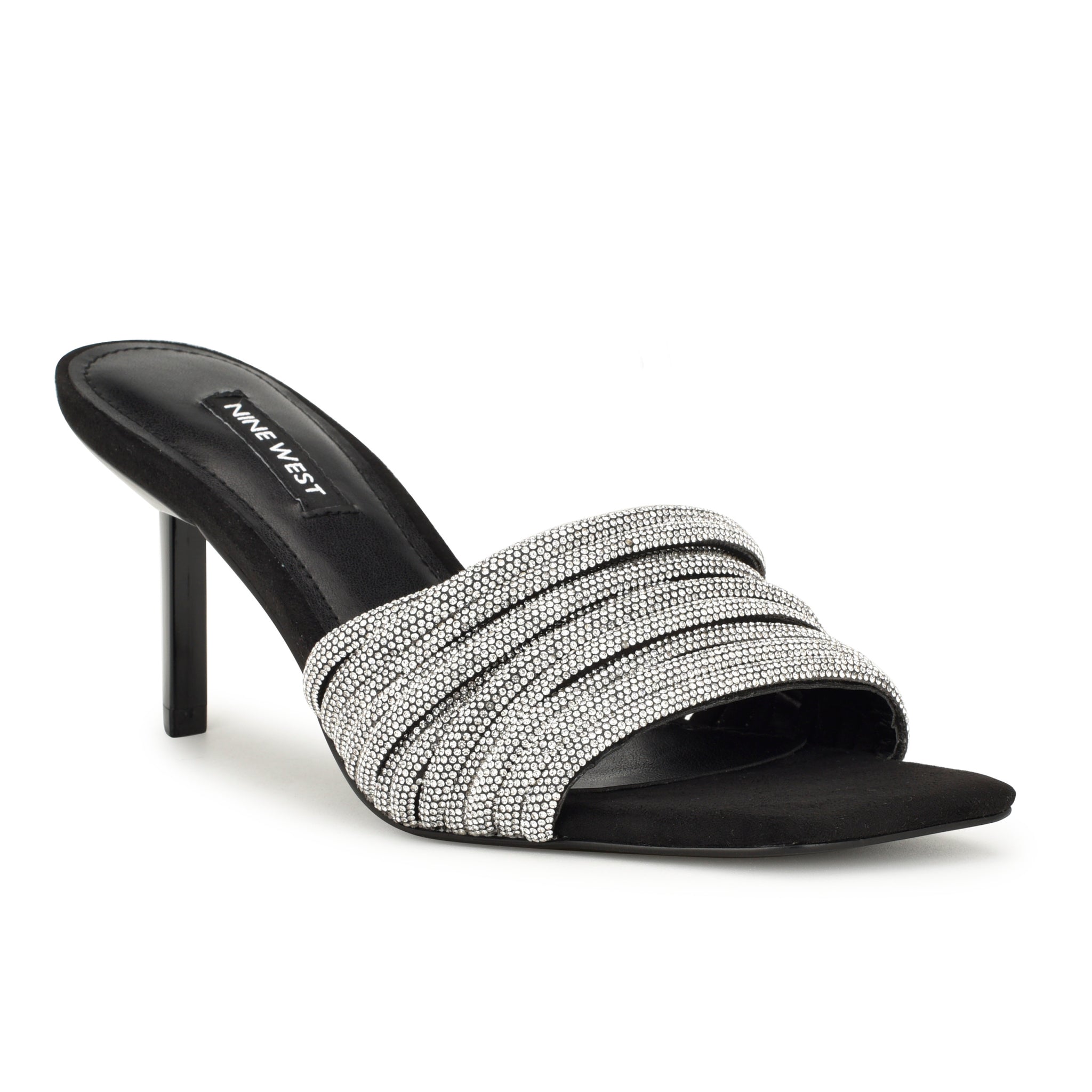 Nine west hot sale black slides