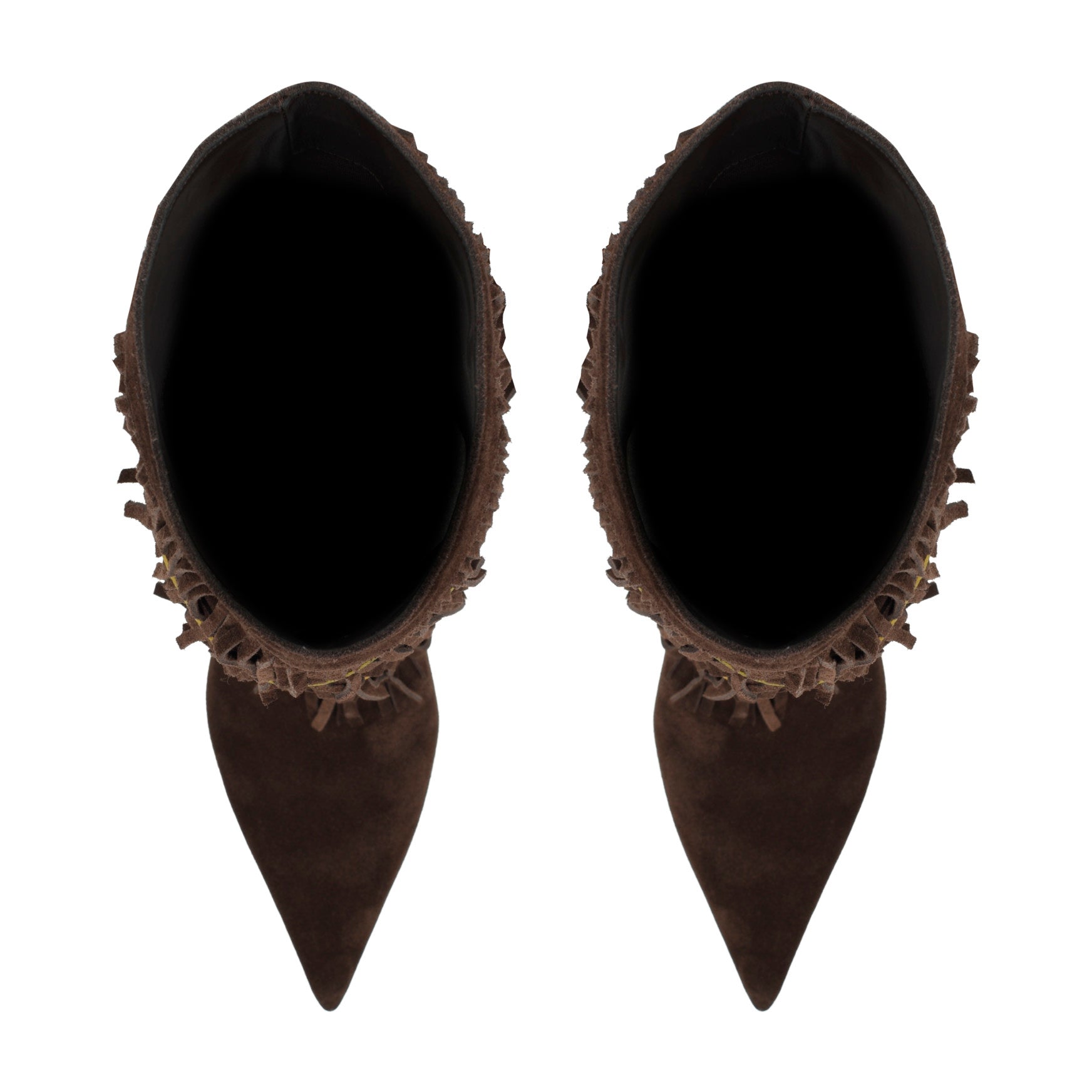 Genviv Leather Fringe Boots