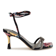 Raqchel Rhinestone Bow Ankle Wrap Sandals