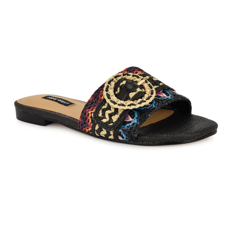 Nine West Women's Hohana Flat Slide Sandals (Size 7) , Medium Width Nine West Women's Hohana Flat Slide Sandals (Size 7) , Medium Width