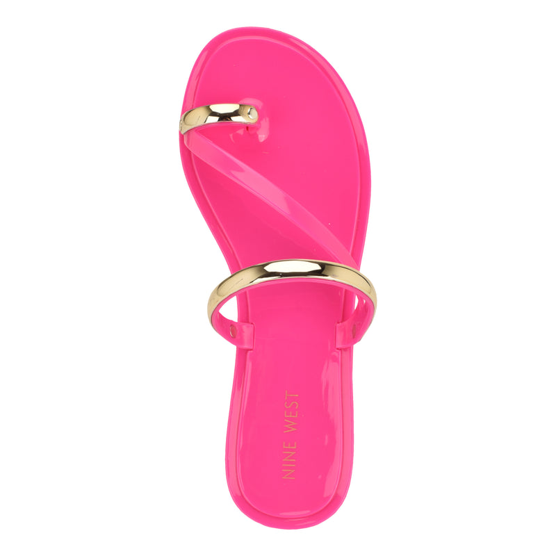 Seashell Jelly Flat Sandals