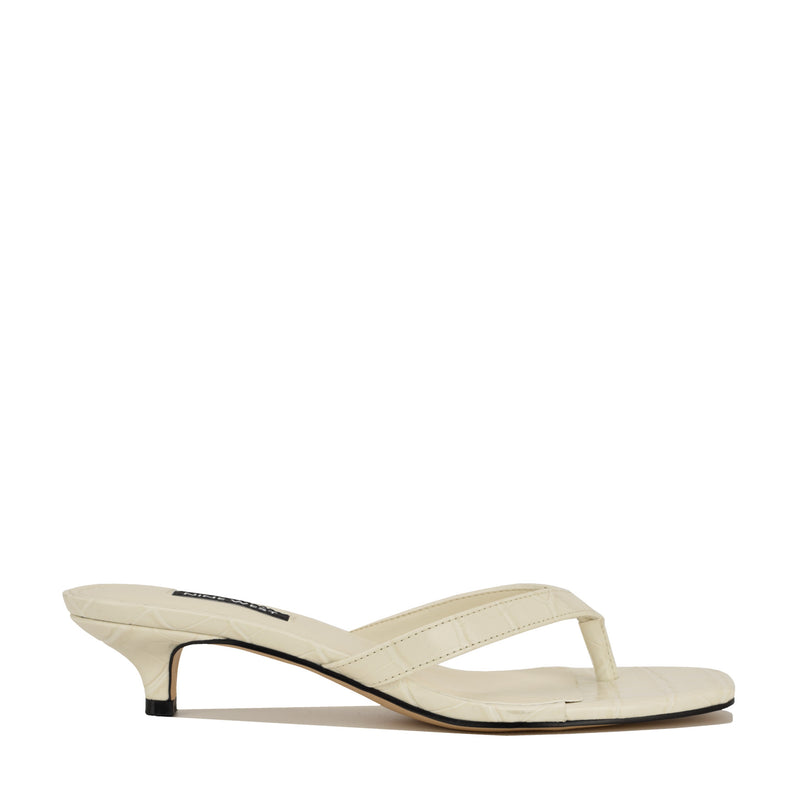 Cassa Thong Kitten Heel Sandals