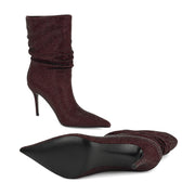Glamsta Rhinestone Slouch Booties