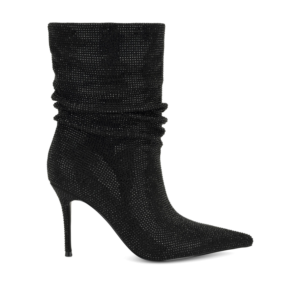 Glamsta Rhinestone Slouch Booties