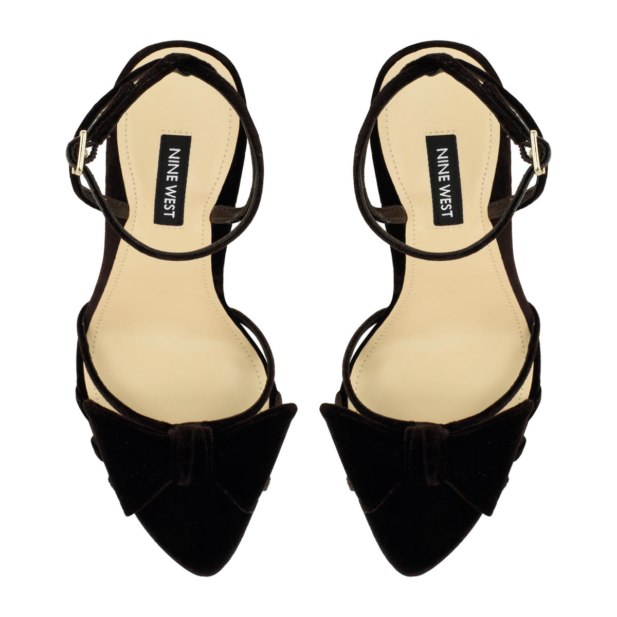 Queana Velvet Bow Sandals