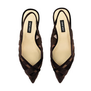 Ellite Kitten Heel Slingback Pumps