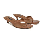 Cassa Thong Kitten Heel Sandals