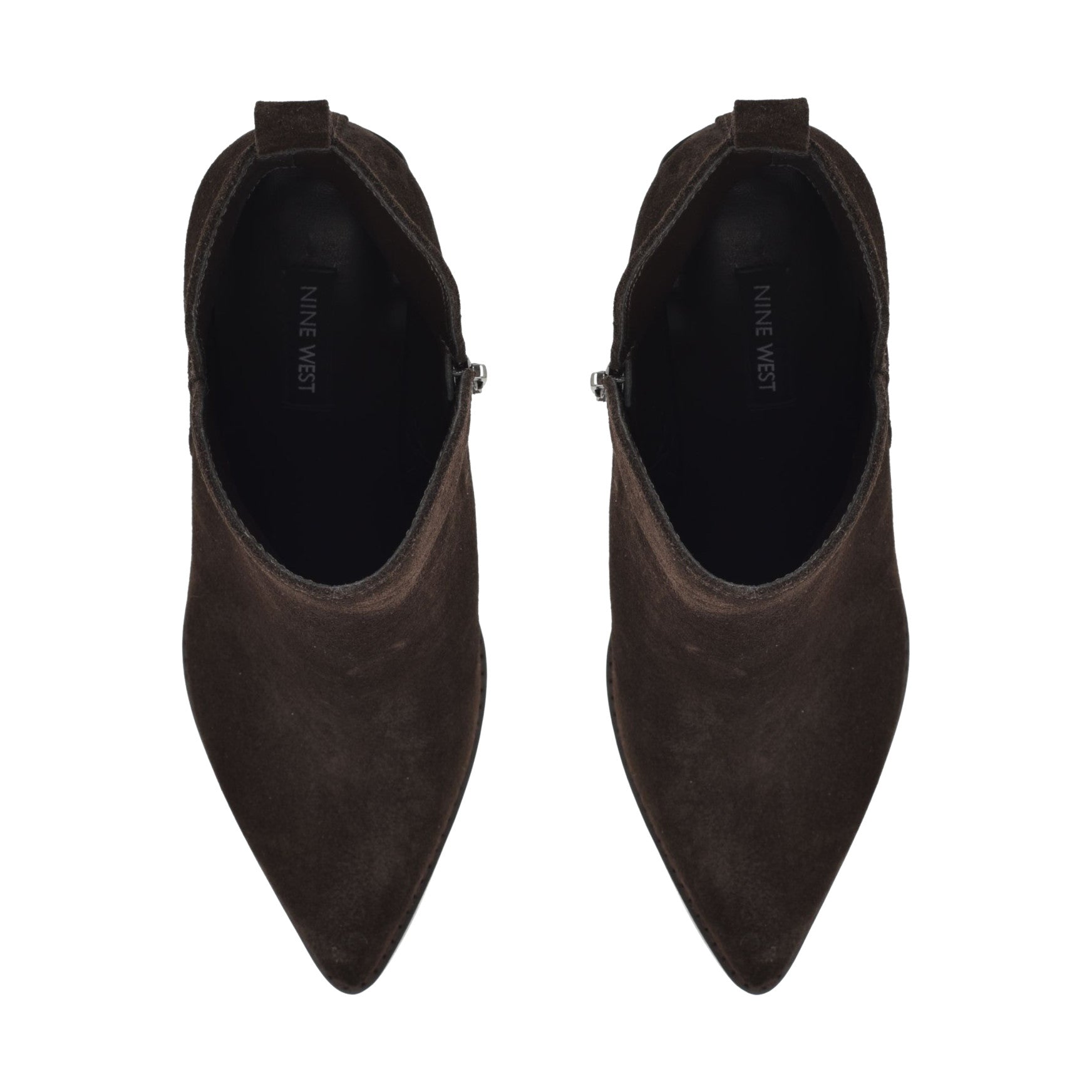 Birds Block Heel Leather Booties