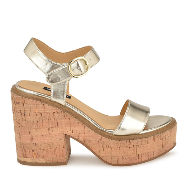 【美脚効果☆】Nine West Marrie Woven Ankle Strap サンダル Mckinly Cap Toe Espadrille Wedges – Nine West