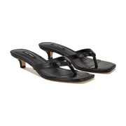 Cassa Thong Kitten Heel Sandals