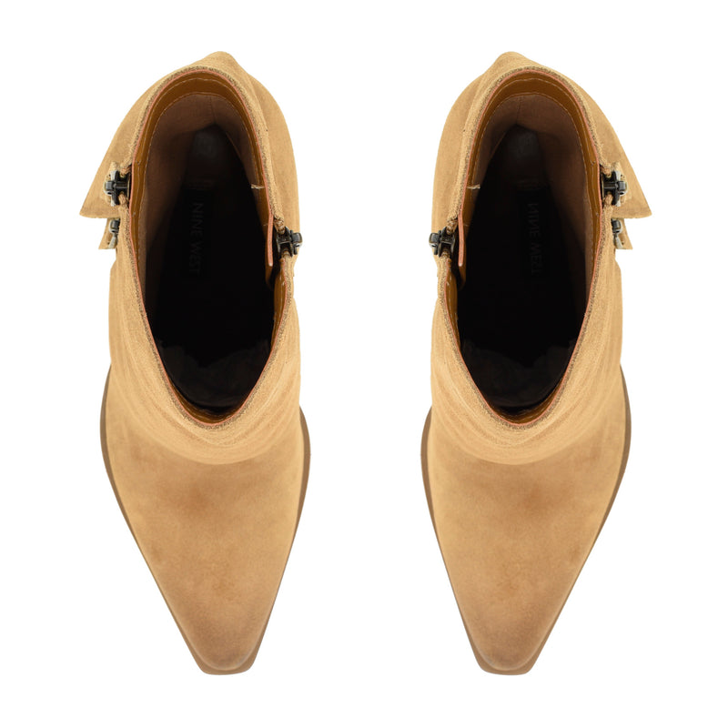 Umberto Leather Foldover Booties