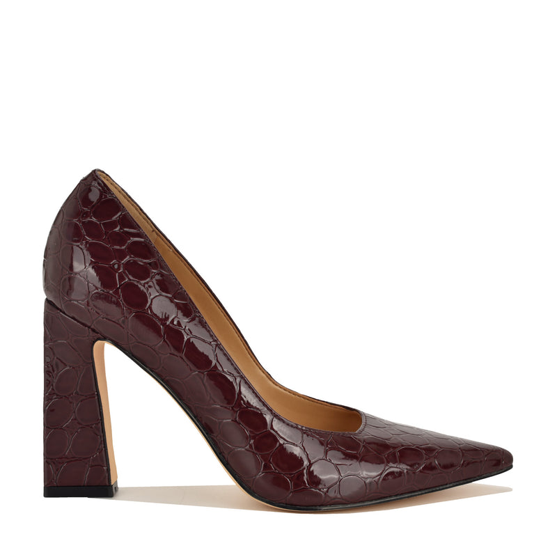 Nine West Women's Tamant Block Heel Dress Pumps (Size 5.5) , Medium Width