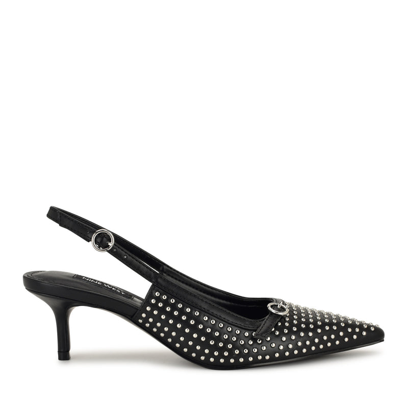 Ashleah Kitten Heel Slingback Pumps
