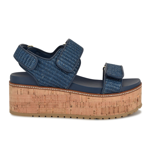 【NINE WEST】Heavin プラフォーム ウェッジサンダル Heavin Plaform Wedge Sandals – Nine West